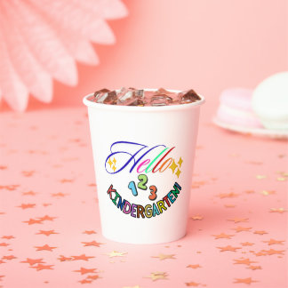 Hallo Kindergartenerzieher Tasse, Zurück in die Sc Pappbecher