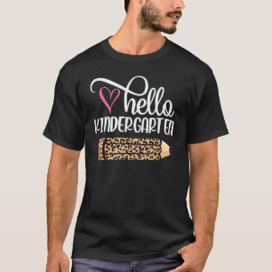 Hallo Kindergartenerzieherin Bleistift Zurück zur T-Shirt