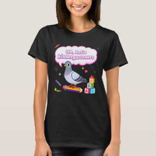 Hallo Kindergartenkinder Süße Taube Kindergarten T T-Shirt