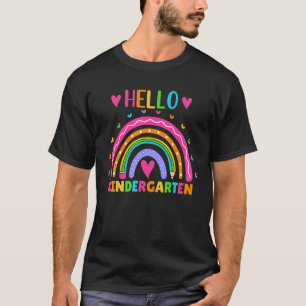 Hallo Kindergärtnerin Für Kinder Jungen Mädchen Sc T-Shirt