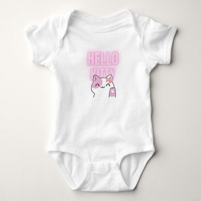 Hallo Kitty T-Shirt Baby Strampler (Vorderseite)
