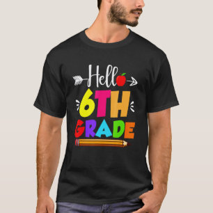 Hallo Kleidung für Lehrer der 6. Klasse Kinder der T-Shirt