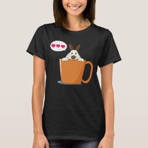 Hallo kleine braune Ohren Hase T-Shirt