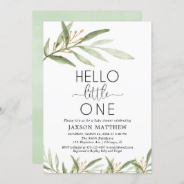 Hallo kleine geschlechtsneutrale Babydusche Einladung