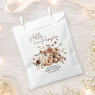 Hallo kleiner Kürbis Herbst-Baby-Party-Geschenk Geschenktütchen