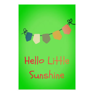 Hallo Kleiner Sonnenschein Kinderzimmer Wandbild D Poster