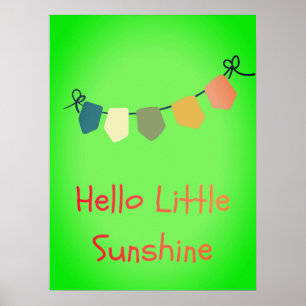 Hallo Kleiner Sonnenschein Kinderzimmer Wandbild D Poster