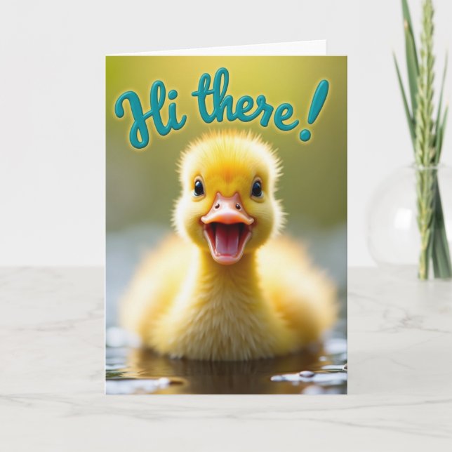 Hallo Kleiner Vogel Karte (Vorderseite)