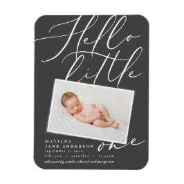 Hallo kleines, elegantes modernes Foto Magnet