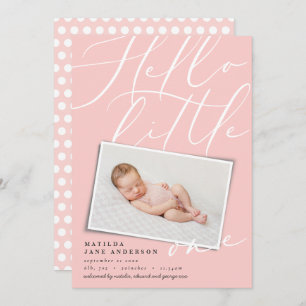 Hallo Kleines modernes Foto Ankündigung