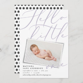 Hallo Kleines modernes Foto Ankündigung