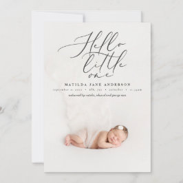 Hallo Kleines modernes Foto Ankündigung