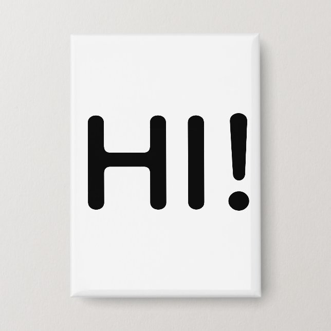 HALLO! KNOPF BUTTON (Vorderseite)