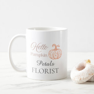 Hallo Kürbis Halloween Florist Geschäft Branding Kaffeetasse