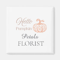 Hallo Kürbis Halloween Florist Geschäft Branding