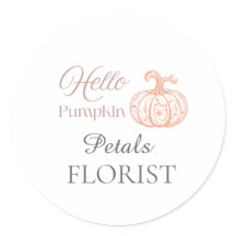 Hallo Kürbis Halloween Florist Geschäft Branding