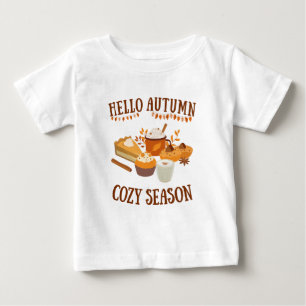 Hallo kuschelige Jahreszeit Baby T-shirt