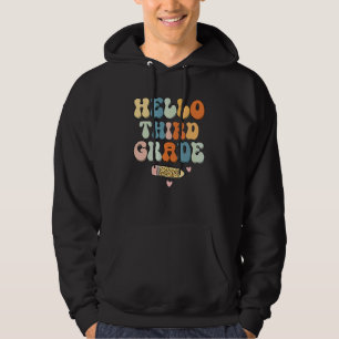 Hallo Lehrer der dritten Klasse Zurück zur Schule Hoodie