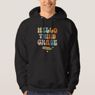 Hallo Lehrer der dritten Klasse Zurück zur Schule  Hoodie