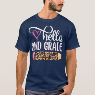 Hallo Leopard Gefärbte Krawatte PencilCute Lehrer T-Shirt