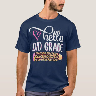 Hallo Leopard Gefärbte Krawatte PencilCute Lehrer T-Shirt