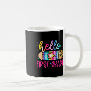 Hallo Leopard Tie Dye Bleistift süß für die erste Kaffeetasse