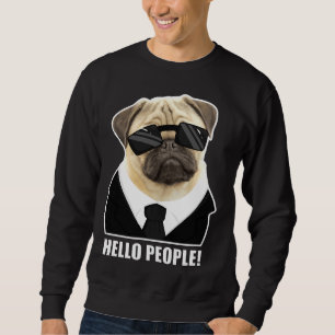 Hallo Leute! Funny Mops Puppy Classic T - Shirt 93