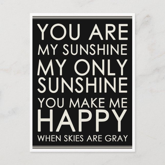 Hallo, Liebe Motivierend Zitat Leerzeichen Postkar Postkarte (Vorderseite)