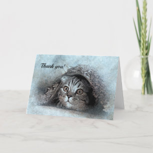 Hallo Little Kitty Danke Notecard