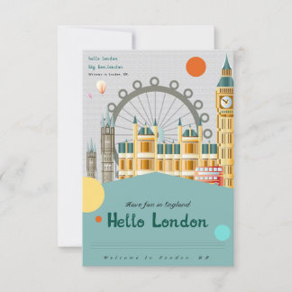 Hallo London Holiday & saisonale Postkarte
