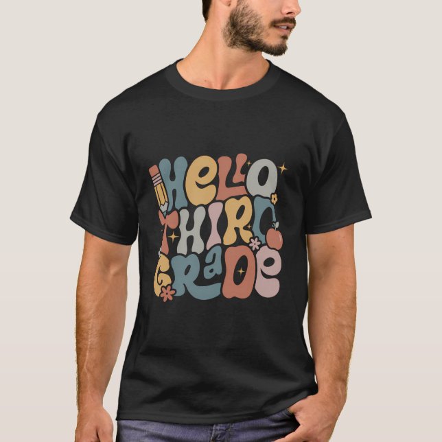 Hallo Mädchen der dritten Klasse der dritten Klass T-Shirt (Vorderseite)