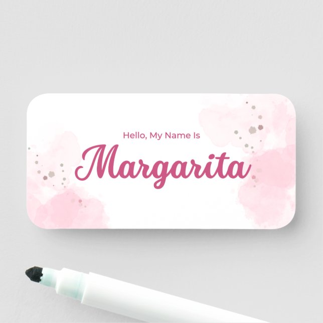 Hallo Margarita Klassischer Name Tag Namensschild (Beispiel)