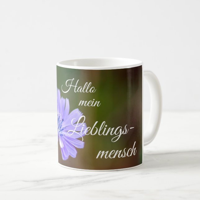 Hallo mein Lieblingsmensch! Kaffeetasse (VorderseiteRechts)