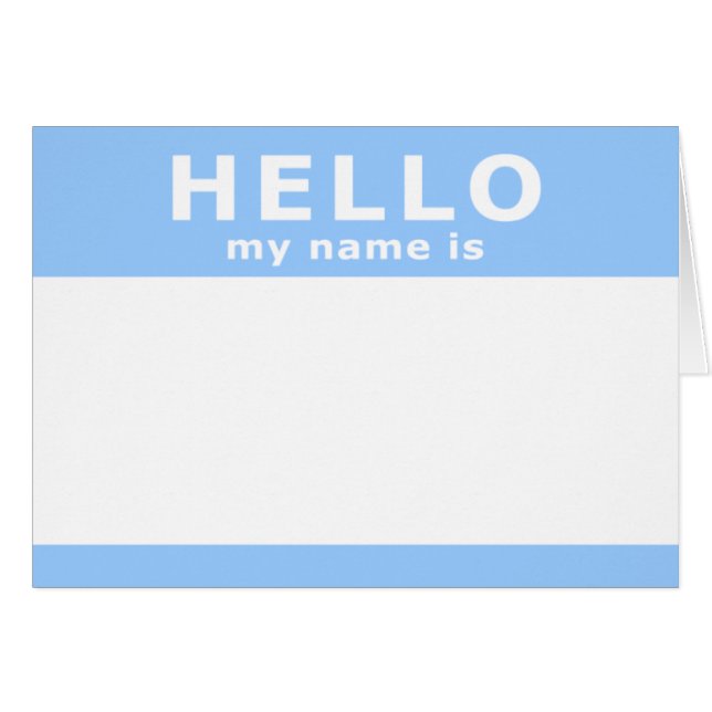 Hallo, mein Name (Vorderseite (Horizontal))