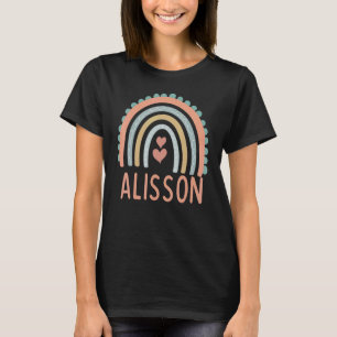 Hallo mein Name ist ALISSON Rainbow Name Custome P T-Shirt