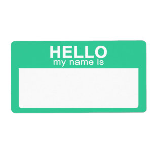 Hallo, mein Name ist, Aqua Name Markierungen