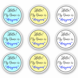 Hallo Mein Name ist Aufkleber (Lässige Markierunge