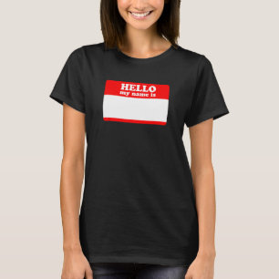 Hallo, mein Name ist Aufkleber Shirt Schreiben Sie