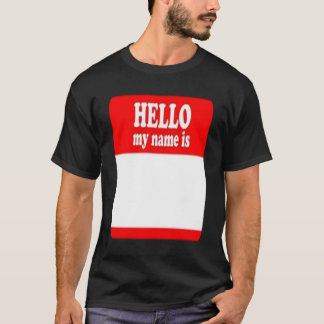 Hallo, mein Name ist Aufkleber Shirt Schreiben Sie