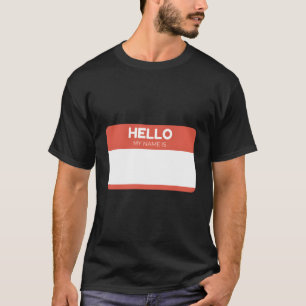 Hallo Mein Name ist - Benutzerdefiniertes Blinddes T-Shirt