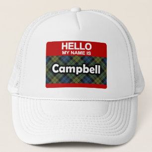 Hallo, mein Name ist Campbell Scottish Tartan Truckerkappe