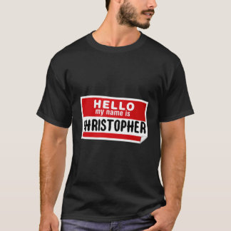 Hallo, mein Name ist Christopher Name Tag Hoodie F T-Shirt