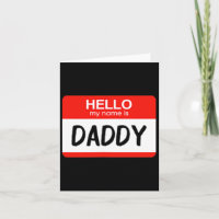 Hallo mein Name ist Daddy Fun Name Tag Kostüm