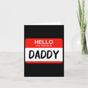 Hallo Mein Name Ist Daddy Lustiger Namensschild Ko Karte