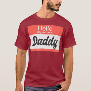 Hallo Mein Name ist Dadname Tag Funny Gay T-Shirt
