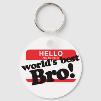 Hallo, mein Name ist der beste Bruder der Welt Schlüsselanhänger