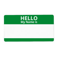 Hallo Mein Name ist der Name der grünen Markierung