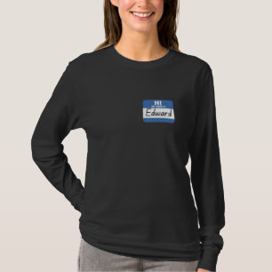 Hallo, mein Name ist Edward, lustiger Namensschild T-Shirt