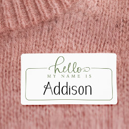 Hallo Mein Name ist ein Aufkleber für den grünen N