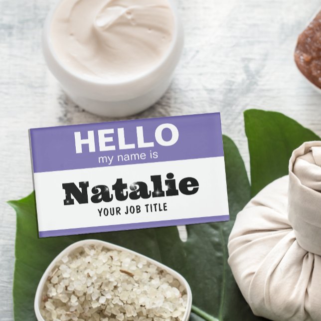 Hallo, mein Name ist für Krankenpfleger angepasst Namenschild (Von Creator hochgeladen)